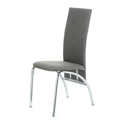 China Wholesale Modern Gray Dining Chair Modern Dining Chairs Upholstered Luxury Dining Chair With Gold for sale