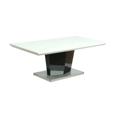 China Nordic Black High Gloss Gloss End Table Corner Modern White Coffee Table Modern Side Coffee Table for sale