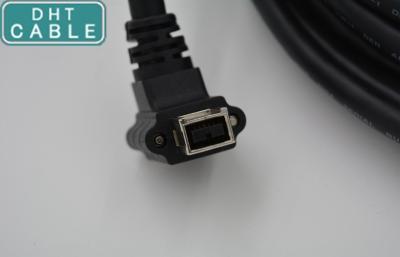 中国 M3 ねじ錠の産業カメラの IEEE 1394B 9Pin の鋳造物のファイヤーワイヤー ケーブル 販売のため