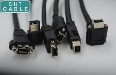 Chine Câble 1394 de câble d'incendie d'IEEE avec le câble prolongé à angle droit de serrure de verrou de serrure de vis à vendre