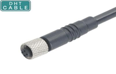 China M5 Female Mold Type Outdoor Automation Cable with Waterproof Connector 3Pin / 4 Pin for sale