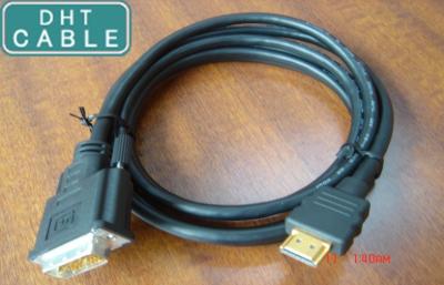 China Durable Custom Cable Assemblies HDMI to DVI Adapter Cable 9.8 Feet 3 Meters for sale