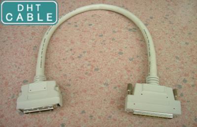 China Computer Custom Cable Assemblies SCSI Cable Latch Type to Screw Lock Molding Type 6ft for sale