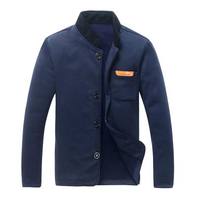 China Men's Breathable Cardigan Outerwear Trend Single Breasted Single Breasted Stand Collar Jacket Sweater Baseball Shirt for sale