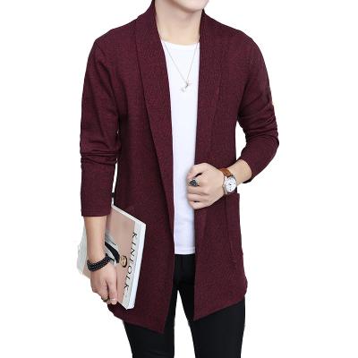 China Breathable Wholesale Stain Mens Mid Winter Long Knitted Cardigan Anorak Sweater Basing Coat Mens Cape for sale