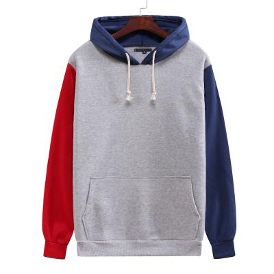 China 2020 Men's Large Loose Casual Color Matching Hoodie Breathable Sports Sweater Pullover for sale