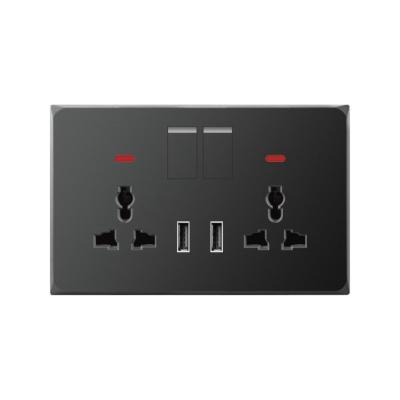 China Economic Easy Installation Custom Design Standard Easy Installation Deluxe Wall Outlets And Square Switches for sale