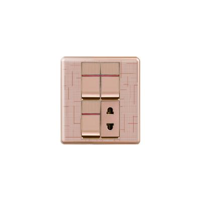 China Safety 220v Wenzhou Easy Current Type PC Wall Switch Square Sockets And Sockets for sale