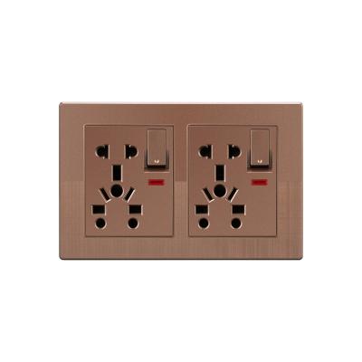 China Easy Installation High Quality Durable Using Pakistan Custom Electric Wall Switch Universal Power Socket for sale