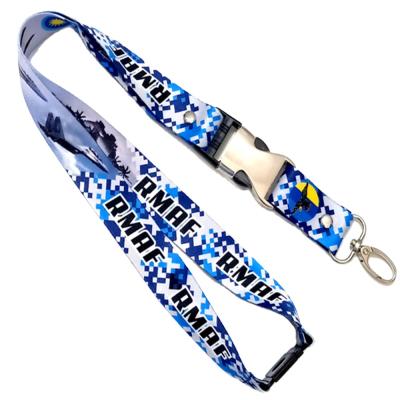 China Popular Fashion Custom Loose Silkscreen Printing Logo Polyester Air Bus Lanyards For Airport Employee for sale