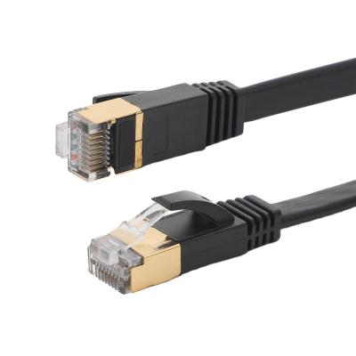 China 10 gigabit high speed transmission 10 dual cat7 32awg 7*0.08mm/1m gigabit high speed transmission shield FFTP thin bare copper flexible flat cable for sale