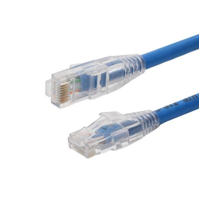 China Computer Hub Connection CAT6 Bare Copper High Quality Transparent Truss Around Cable for sale