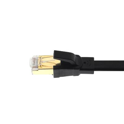 China 0.5m/1m/2m/3m/5m/10m/30m flat cable CAT8 bare copper networke cable for sale