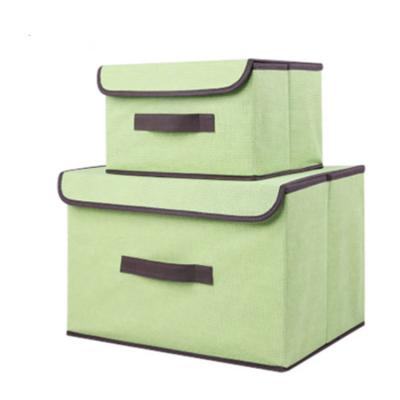 China Various Color Factory Price Eco - Friendly Fabric Foldable Storage Box for sale