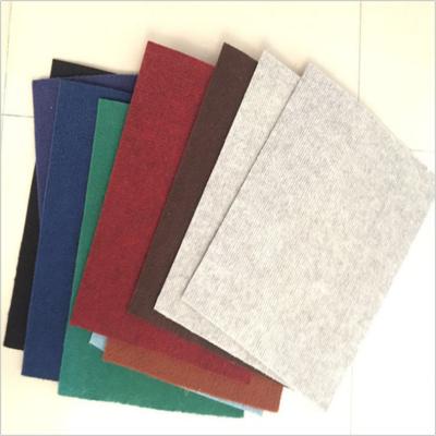 China Single Punch Needle Felt Fabric Show Plain Polyester Home Carpet for sale