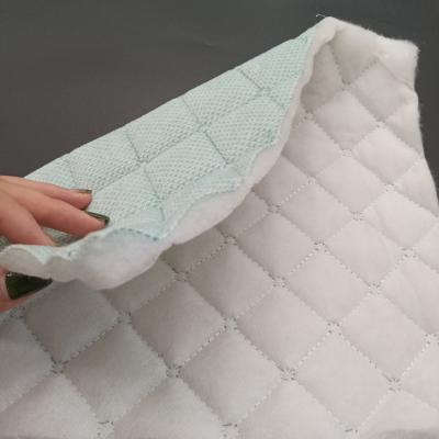 China 100% Ultrasonic Embossing Polyester Suede Sofa Mattress Quilted Fabric Waterproof for sale