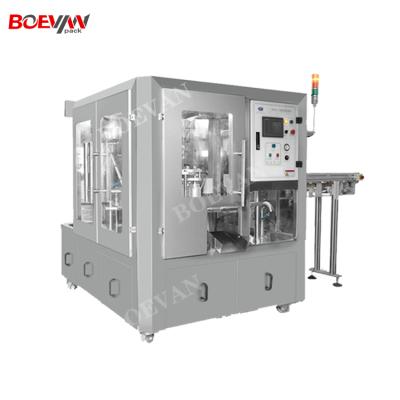 China BRS-4S Fully Automatic Beverage Baby Food Stand Up Pouch Filling Capping Machine for sale