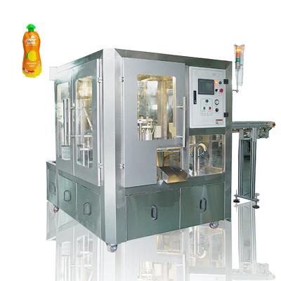 China BRS-4S Full Automatic Premade Beverage Stand Up Pouch Baby Food Filling Capping Machine for sale