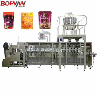 China Chemical Full Automatic Hffs Doypack Zipper Seeds Nuts Packaging Machine for sale