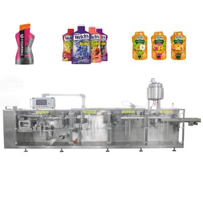 China Food hot sale automatic shape doypack pouch juice yogurt duplex automatic packing machine for sale