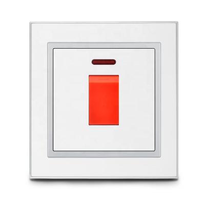 China Middle East Standard Led Indicator Light 20a Wall Power Switch With Neon For Home A1-S27 for sale