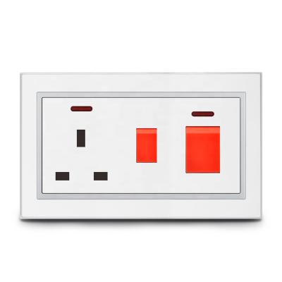 China High Quality Versatile Bakelite 45a DP Kitchen Cooker Control Box UK Switched Socket for sale