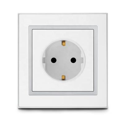 China Residential / Multi-Purpose Single Switch French Electric EU Switch Schuko Plug Germany Russia Standard Socket 16a 2p+t Wall Outlet for sale