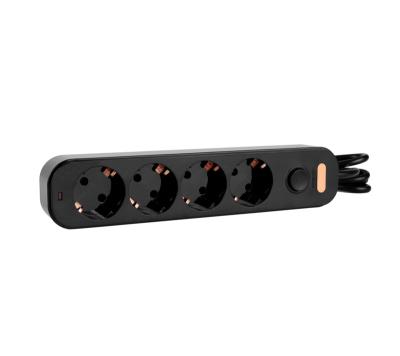 China Residential / Multipurpose Extension Lead Power Strip Tie Down Outlet Overload Surge Protector Socket Outlets 2500w/10a 1.8m Individual Switched Universal Cable for sale