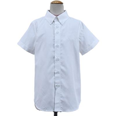 China New Product Breathable Customized Promotional Plain Dyed Cotton Short Sleeve Boys Shirts MITI-22BT-098 for sale