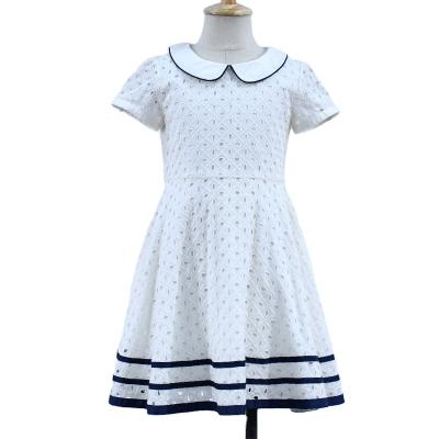 China Washable Luxury Promotional Product Embroidered Elegant Floral Girls Cotton Dresses 2022 Fashion Wholesale Dresses for sale