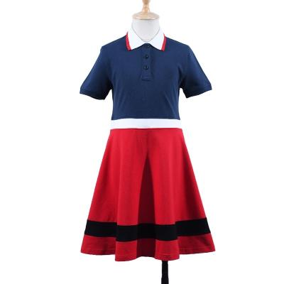 China New Arrival Breathable Product 2022 Summer Baby Polo Dress For Girl Cotton Elegant Girls Dresses Customized Vintage Customized for sale