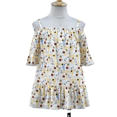 China Wholesale New Products Breathable Cost-effective Selling Children's Tops Use Clothing Elegant Girl Floral Blouses for sale