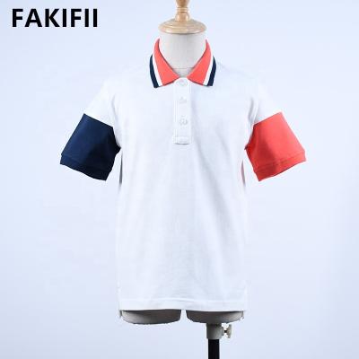 China Wholesale Factory Price Breathable Summer Toddler Girls Cotton Leisure Kids Clothes Knitted Turtle Neck Polo Shirt Girl for sale