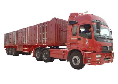 China Achse VANS Type Heavy-duty halb Anhänger-3 45 Tonnen - 60 Tons Cargo Van Trailer zu verkaufen