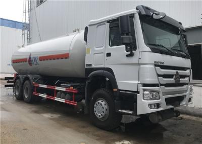 China 20M3 20000L Bobtail Tanker Truck , HOWO 6x4 10 Wheeler LPG Tanker Truck for sale