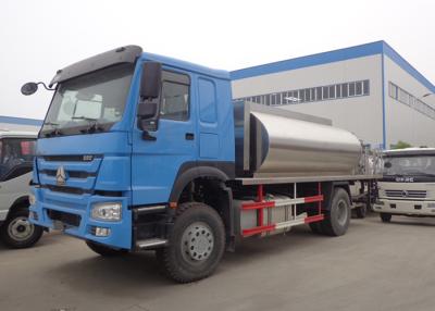 China Asphalt-Flecken-LKW 4x2 6x4 8x4 HOWO 10MT mit Edelstahl-Aluminium-Behälter zu verkaufen