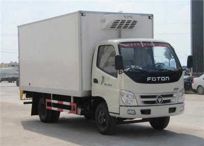 China Rad-kleiner gekühlter Kasten-LKW FOTON 6, 3 Tonnen Kühlschrank-Gefrierschrank-LKW- zu verkaufen