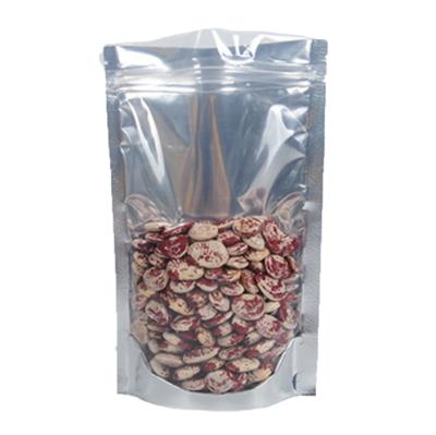 China Custom Printed Food Stand Up Foil Laminated Transparent Mylar Zip Lock Pouch Dried Fruit & Nut Packaging Bag for sale