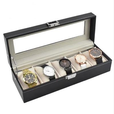 China Aseptic Portable Chic Vintage Watch Storage Box Vintage Leather Pocket Holder Watch Organizer for sale