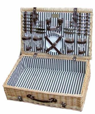 China China willow picnic basket for 4 people for sale