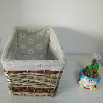 China Willow storage stocked basket for sale