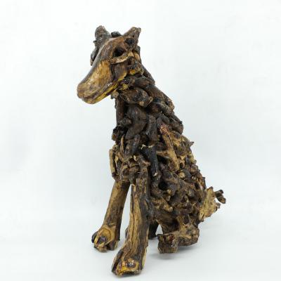 China Chinese wood dog decoration, YS21-dog for sale