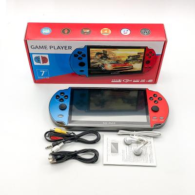 China Hot Selling 7 Inch 128 Bites Handled Player Retro Video Game Consoles X12 Plus 7.0