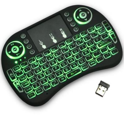 China Wireless High Quality Mini Keyboard 3 Color 2.4G Mini Keyboard i8 Air Backlit Wireless Mouse Remote Control for sale