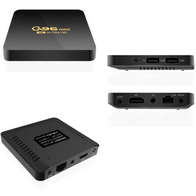 China Newest 802.11n 2.4G/5GHz Mini Android 7.1 4K HD TV Set Top Box 2022 Amlogic S905 Q96 Portable Mini 1GB 8GB Smart Android TV Box for sale