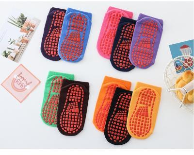 China Breathable Customized Children's Socks Cotton Sweat-absorbing and Non slip Sole Wholesale Children's Socks Trampoline Running Grip for sale