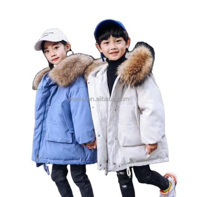 China New Breathable Winter Boys And Girls Clothes Cartoon Paragraph Coat Baby Children Winter Down Jacket for sale