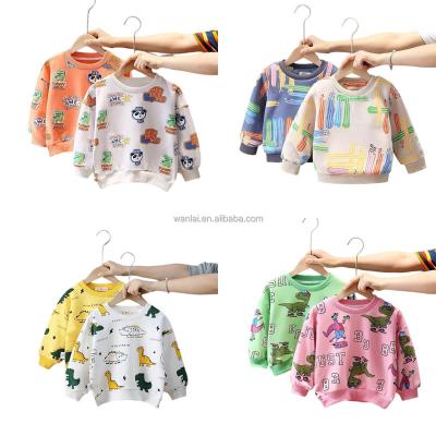 China Breathable High Quality Pattern Printed Organic Kids Sweatshirts Cotton Children Sweatshirts for sale