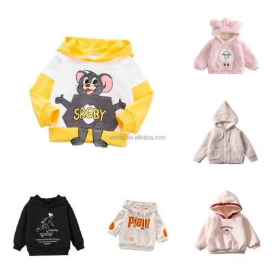 China Characteristic 2023 waterproof anime thickened printed hoodie for girls autumn/winter cotton hoodie for kids for sale