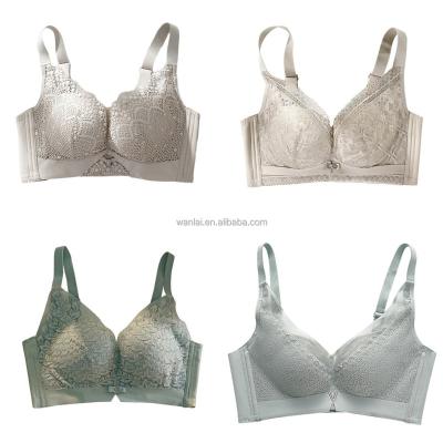 China 2022 Latest Design Antibacterial Ladies Bra Lady's Bra Push Up Spandex Bra for sale